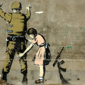 Banksy print symbolism